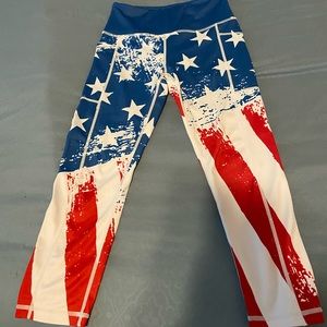 Xs American flag cvg capris